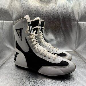 Size 7 Title Boxing Speed-Flex Encore High Top White Black Boxing Shoes
